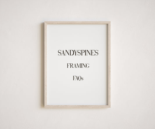 How to Frame Your Art - SandySpines