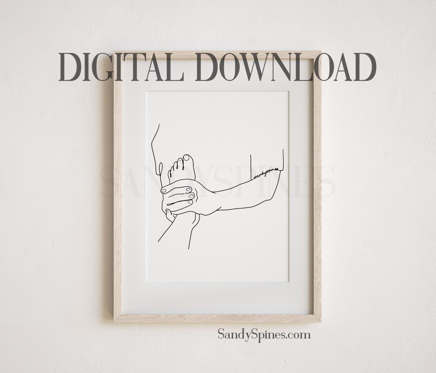 Adjusting Extremities Line Art | DIGITAL DOWNLOAD only - SandySpines