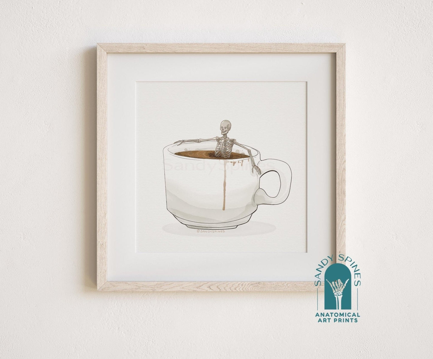 Coffee Bath Print - SandySpines