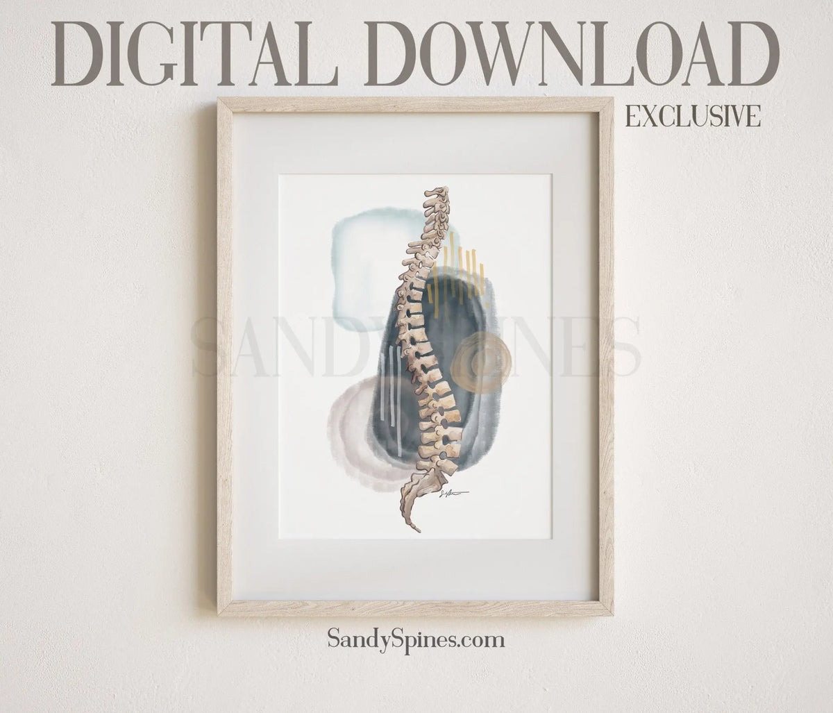 Neutrals Abstract Spine | DIGITAL DOWNLOAD only - SandySpines