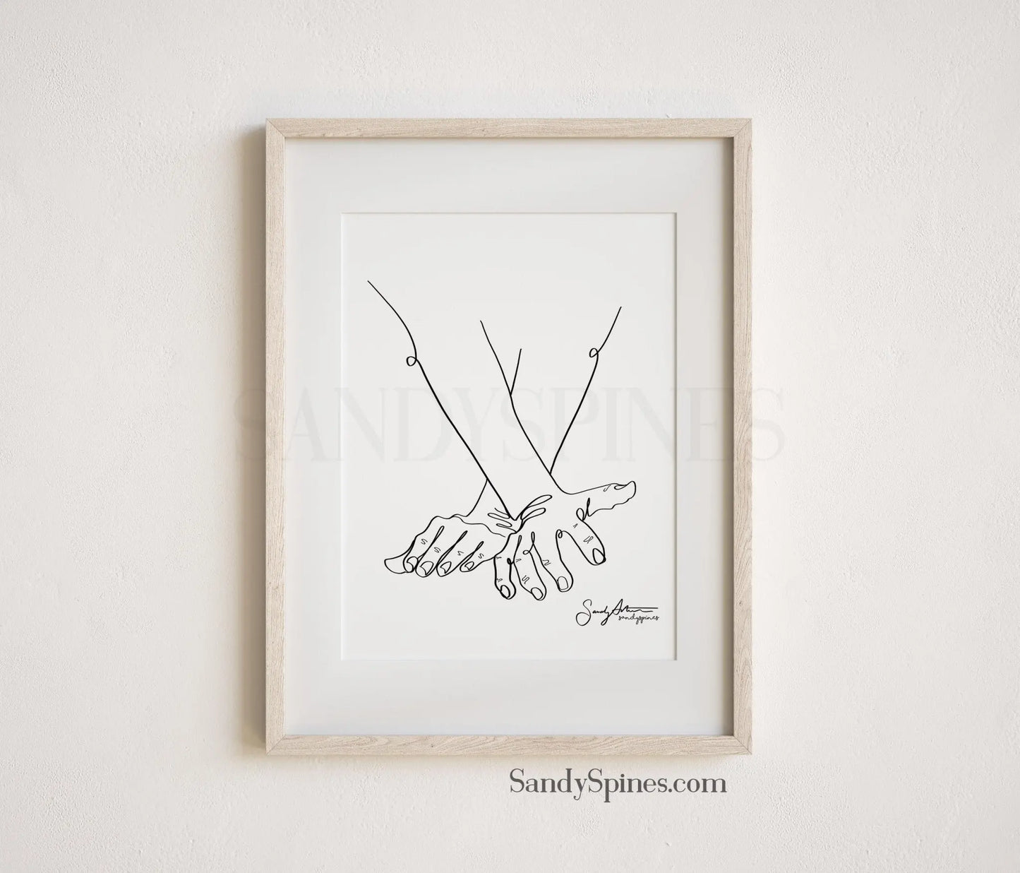Adjusting Hands Line Art 1 - SandySpines