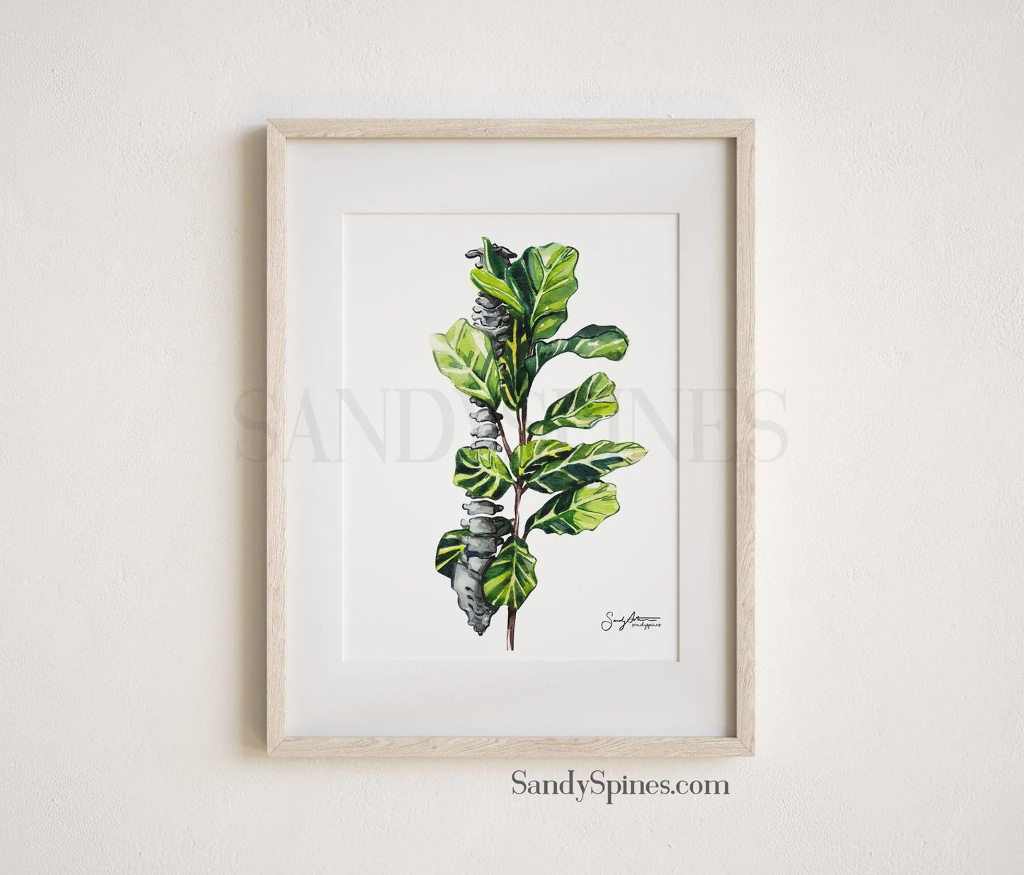 Fiddle Leaf Fig Spine Print - SandySpines