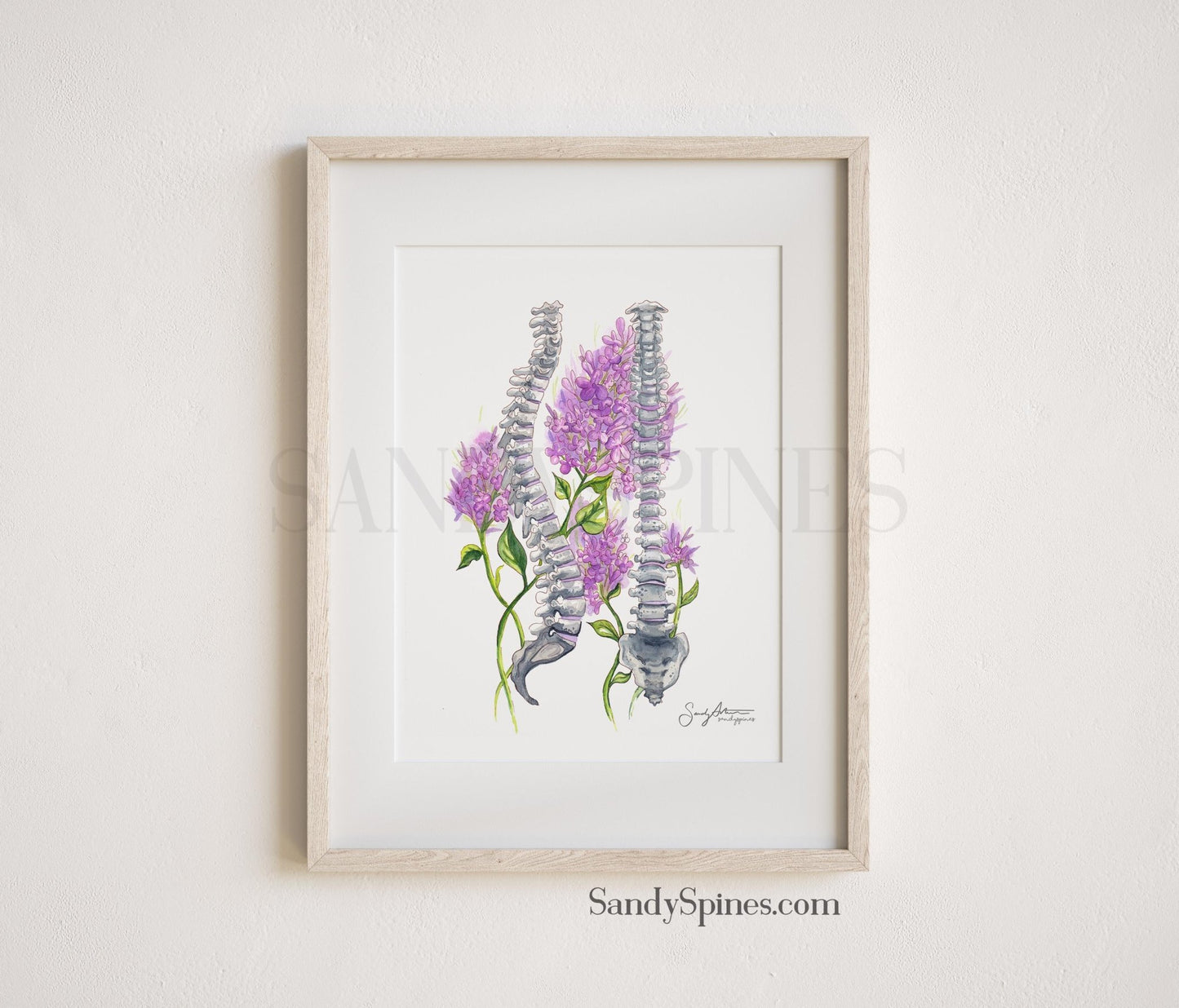 Liliac Spines Print - SandySpines