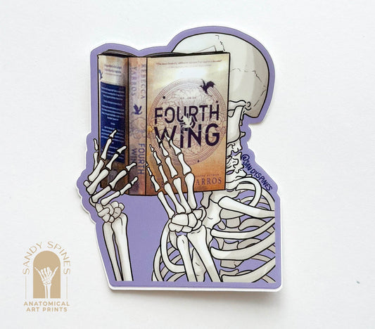 A Rider Without It's Dragon Skeleton Sticker - SandySpines