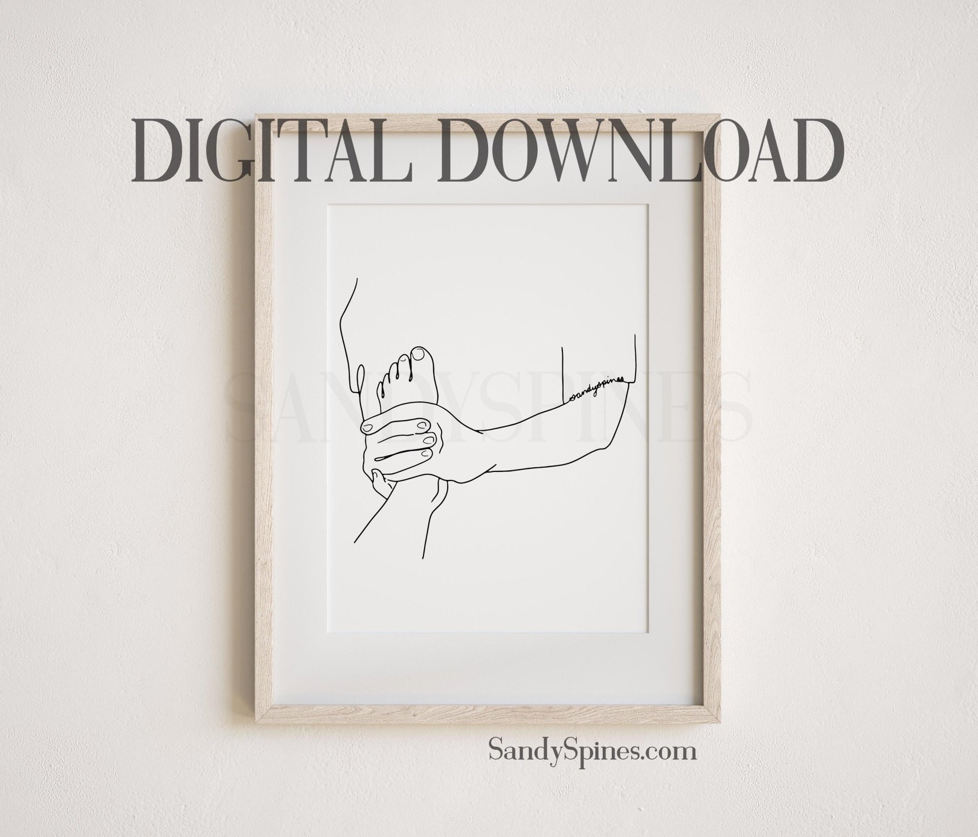 Adjusting Extremities Line Art | DIGITAL DOWNLOAD only - SandySpines