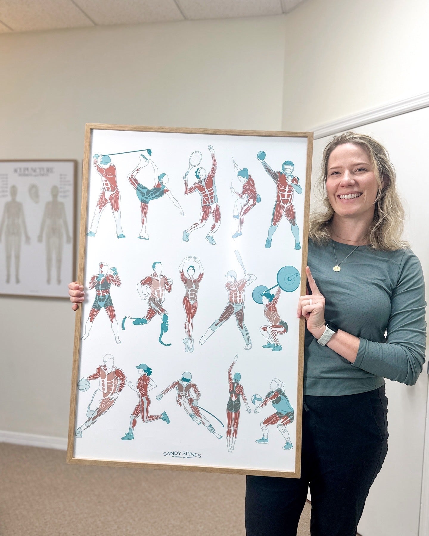 Athletics Anatomy Poster - SandySpines