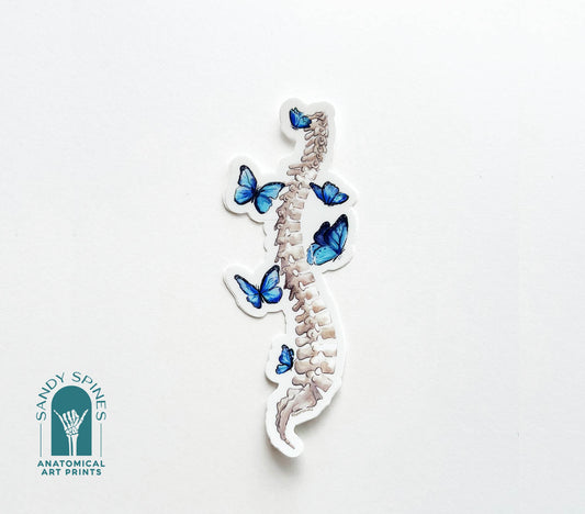 Butterfly Spine Sticker