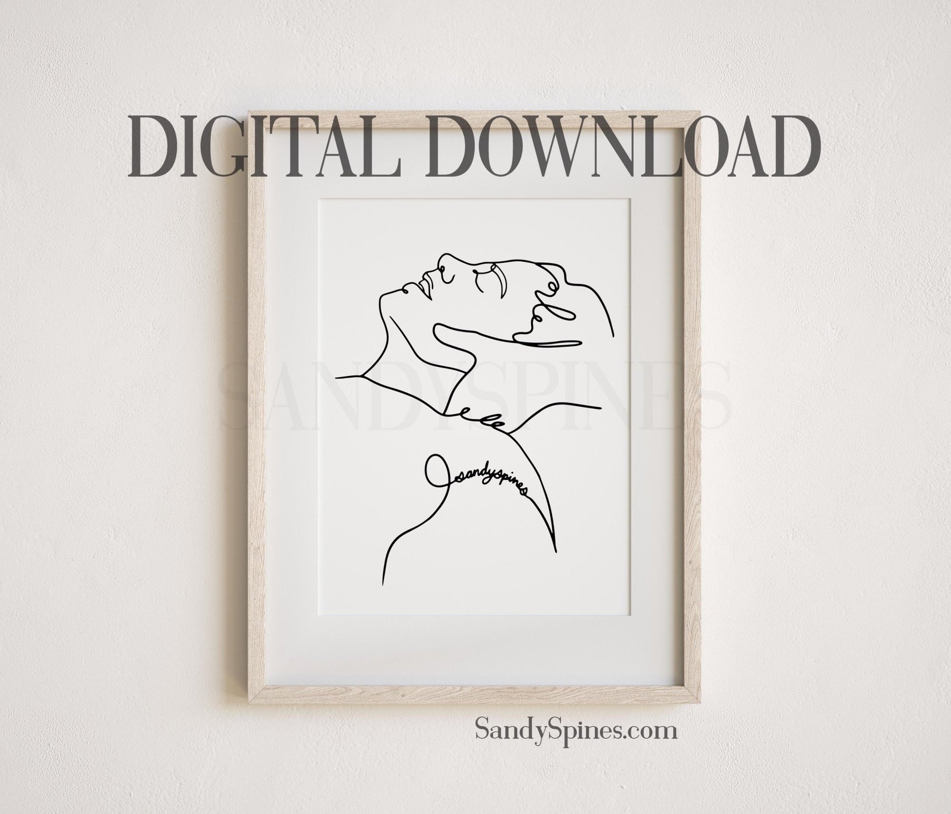 Cervical Adjustments Line Art | DIGITAL DOWNLOAD only - SandySpines