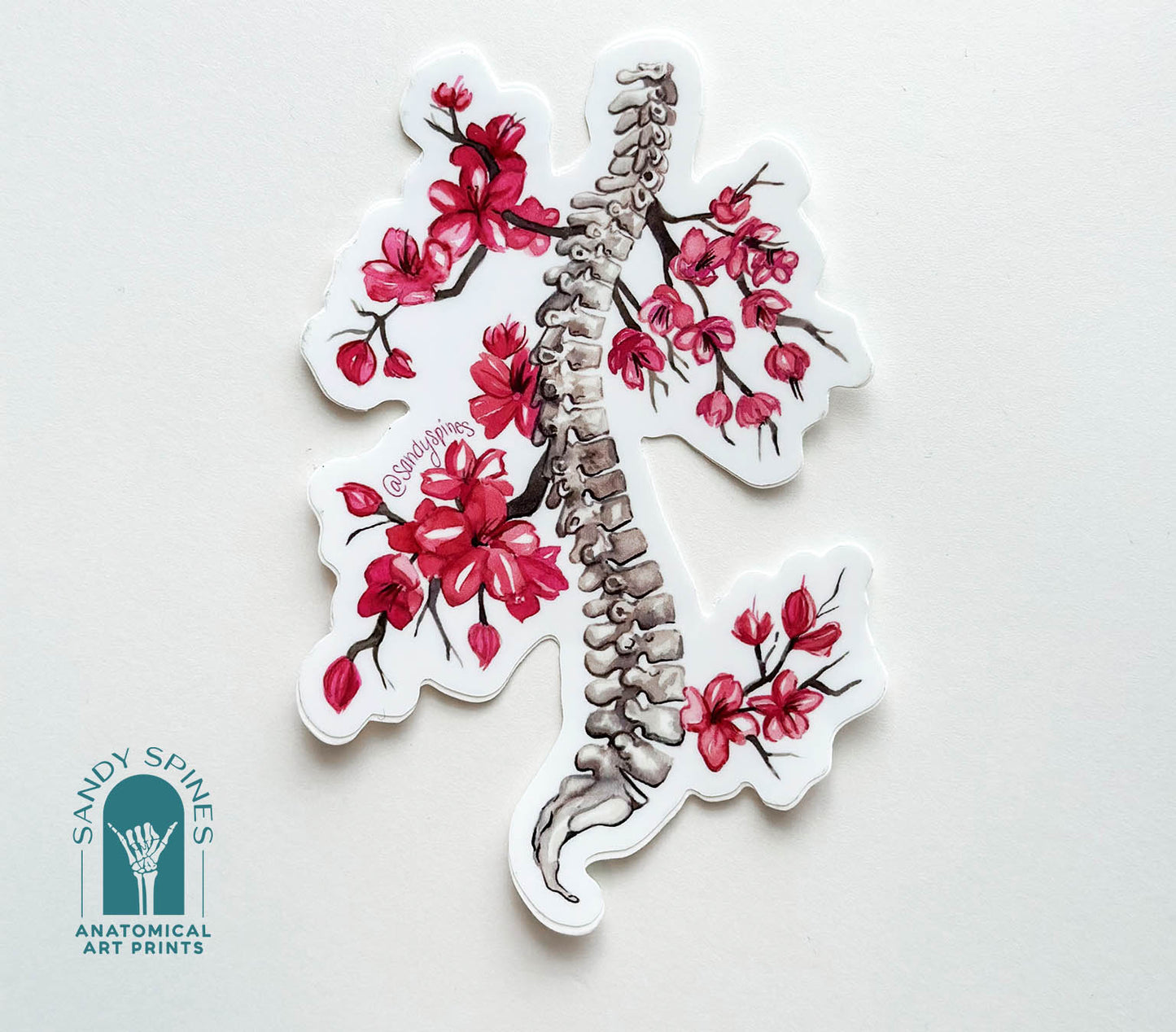 Cherry Blossom Spine Sticker