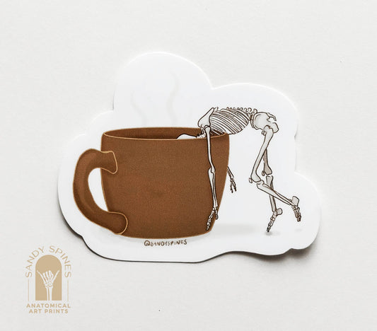 Finals Week ~ Coffee Sticker - SandySpines
