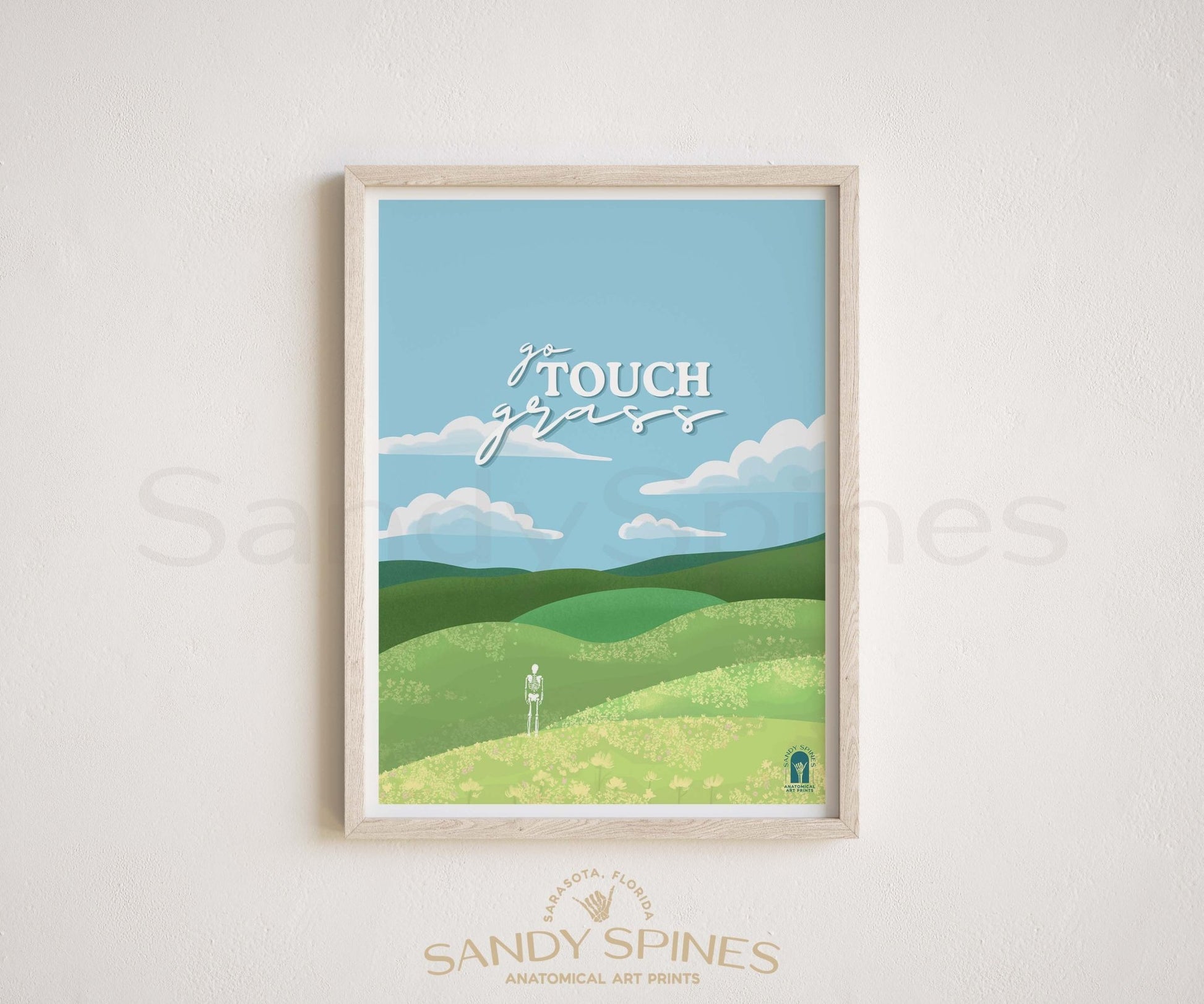 Go Touch Grass | Cheeky Version poster by SandySpines
