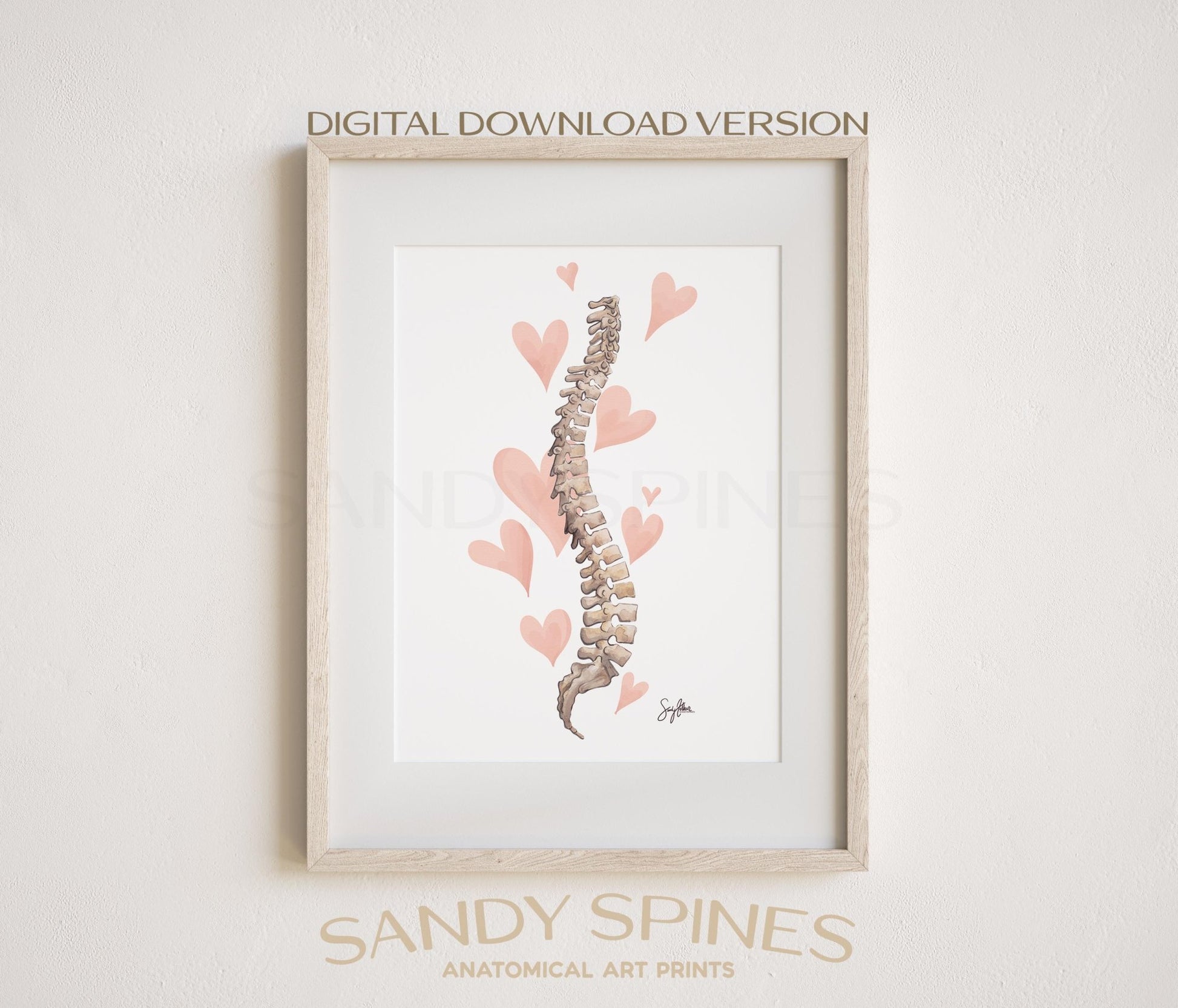 Heart Spine | DIGITAL DOWNLOAD only - SandySpines
