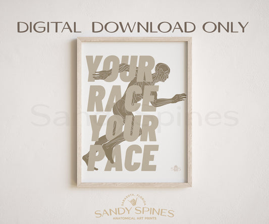Your Race Digital Download Motivational Poster