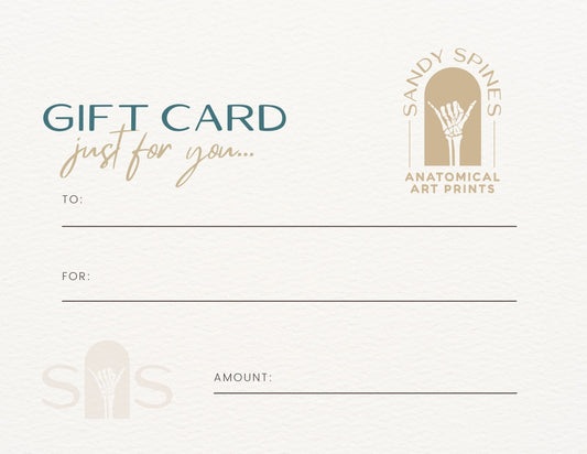 SandySpines Giftcard - SandySpines