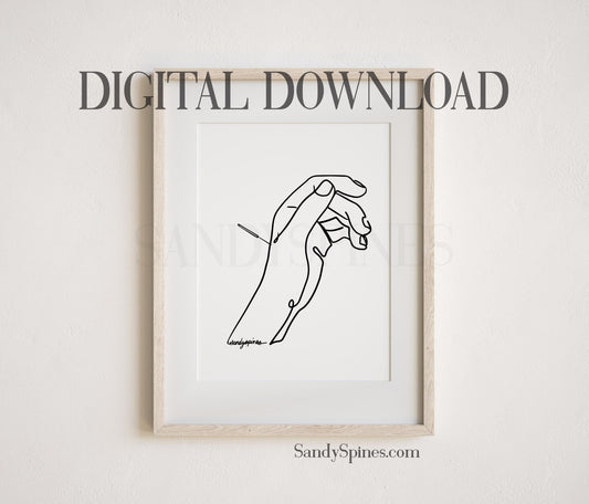 Acupuncture Line Art 2 | DIGITAL DOWNLOAD only - SandySpines