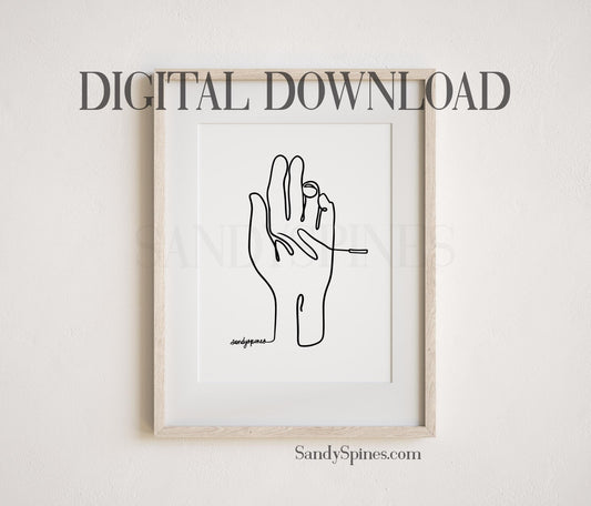 Acupuncture Line Art 3 | DIGITAL DOWNLOAD only - SandySpines