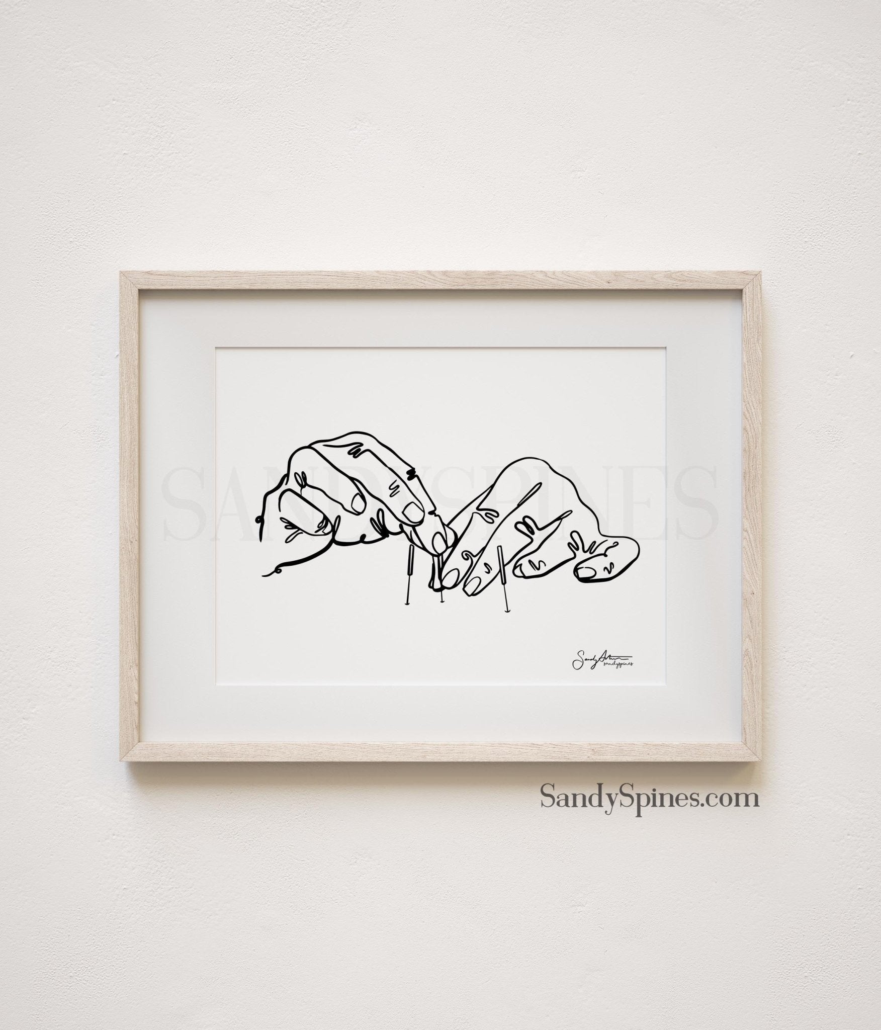 Acupuncture Line Art - SandySpines