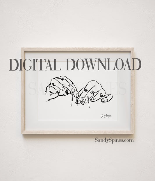 Acupuncture Line Art | DIGITAL DOWNLOAD only