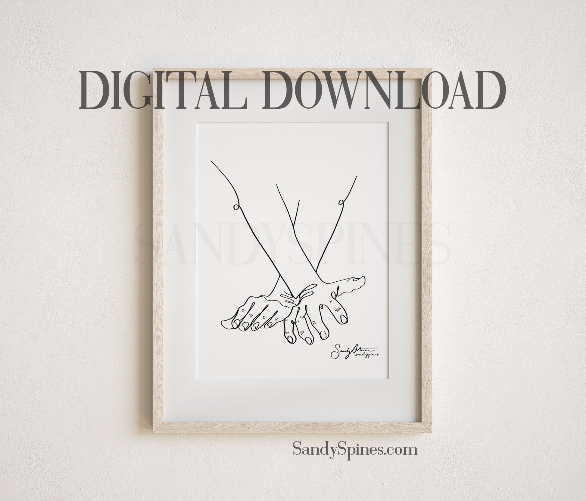 Adjusting Hands 1 | DIGITAL DOWNLOAD only - SandySpines