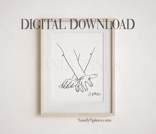 Adjusting Hands 1 | DIGITAL DOWNLOAD only - SandySpines