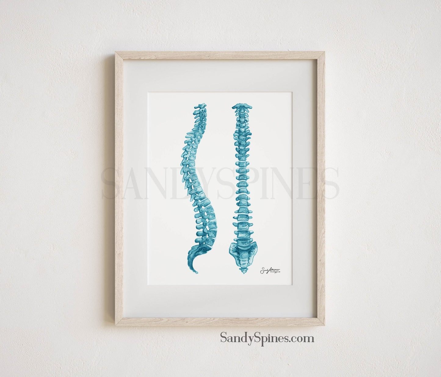 Blue Spines Print - SandySpines