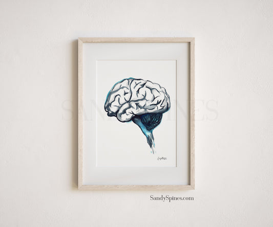 Neurology Blue Brain print