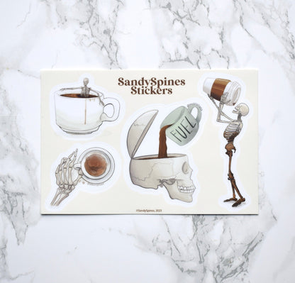 Coffee Spines Sticker Pack - SandySpines