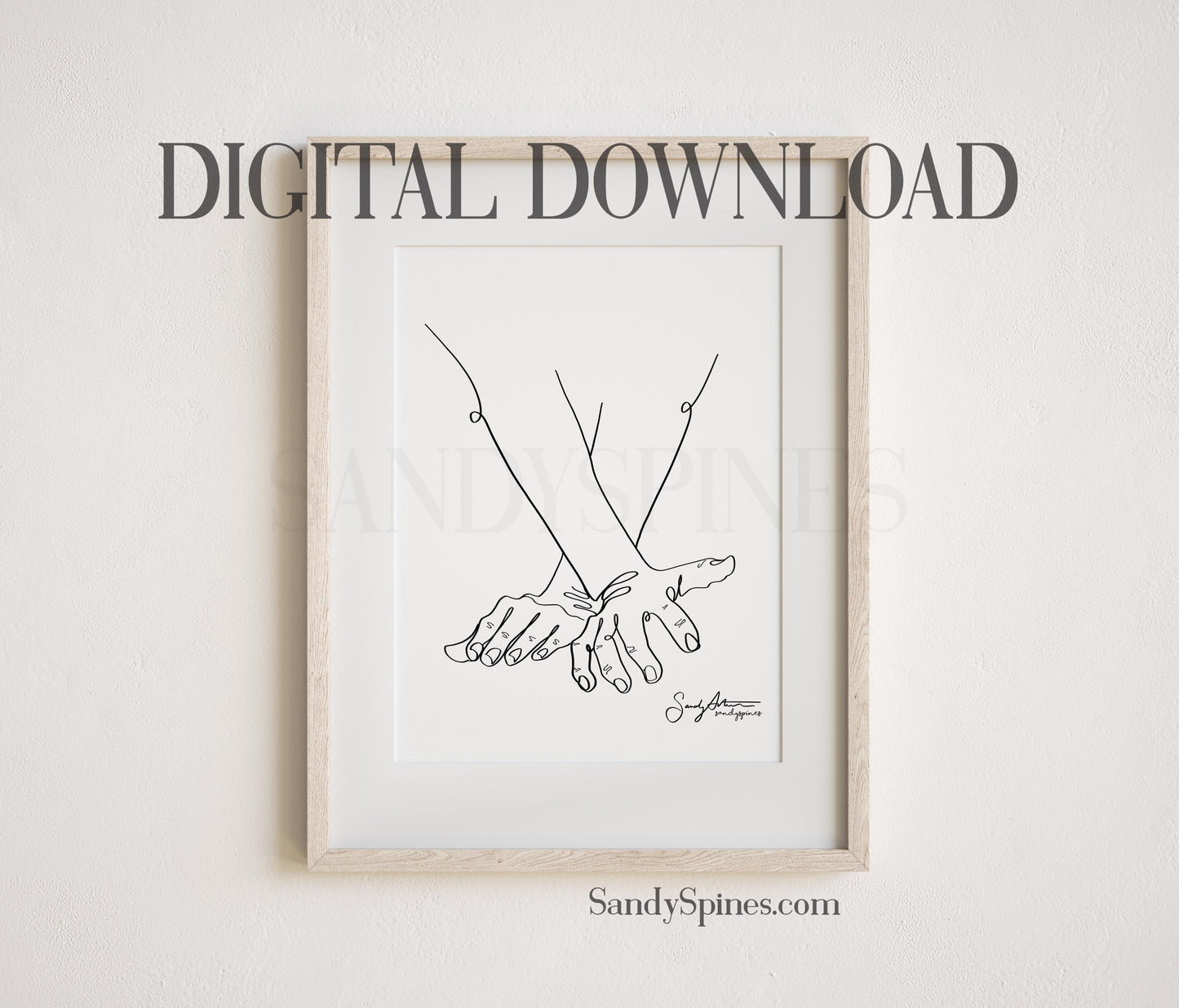 Chiropractic Hands Line | DIGITAL DOWNLOAD only