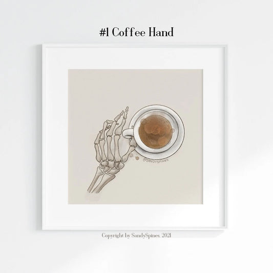 Coffee on Hand Print