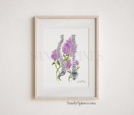 Liliac Spines Print - SandySpines