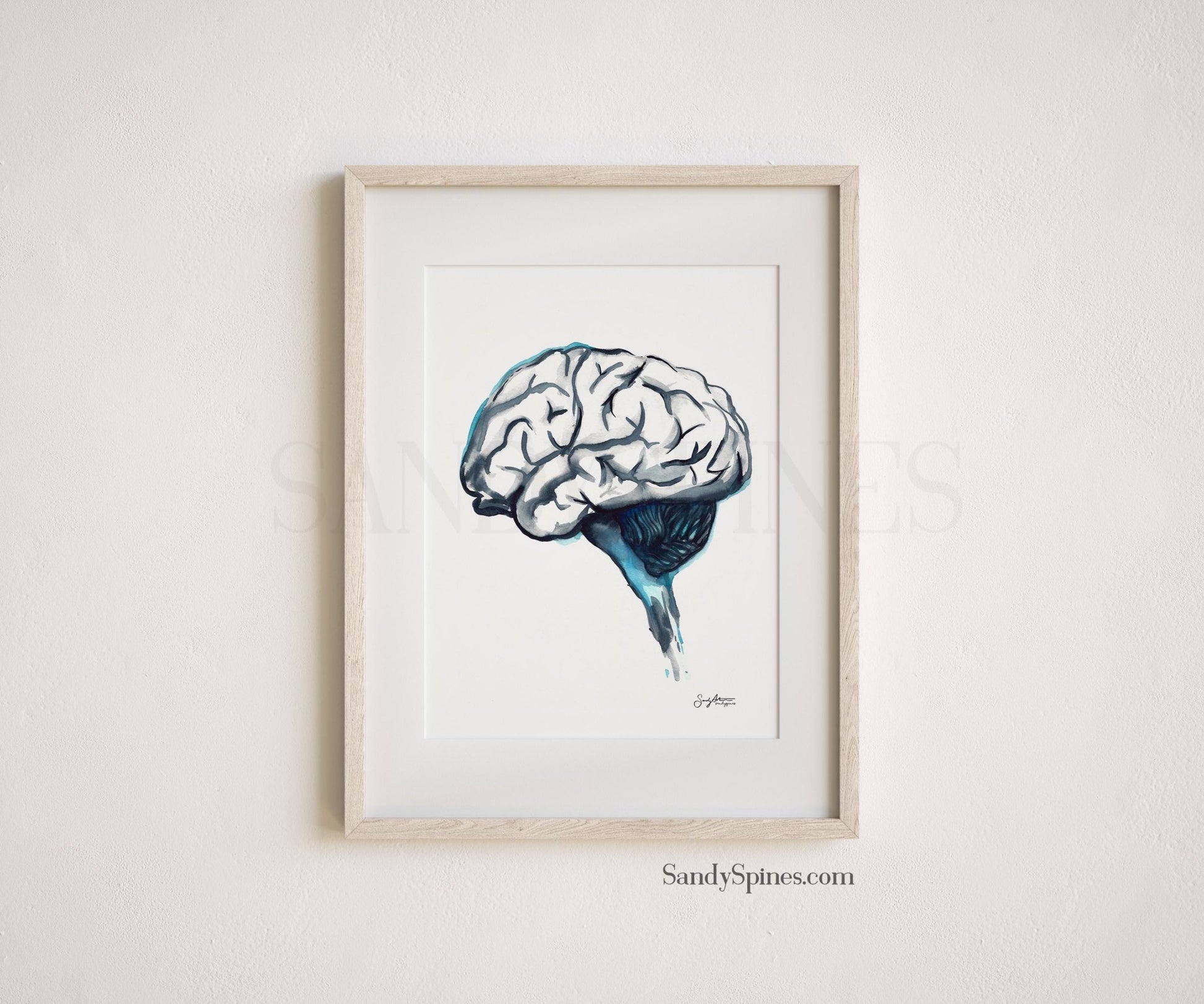Neurology Blue Brain print - SandySpines