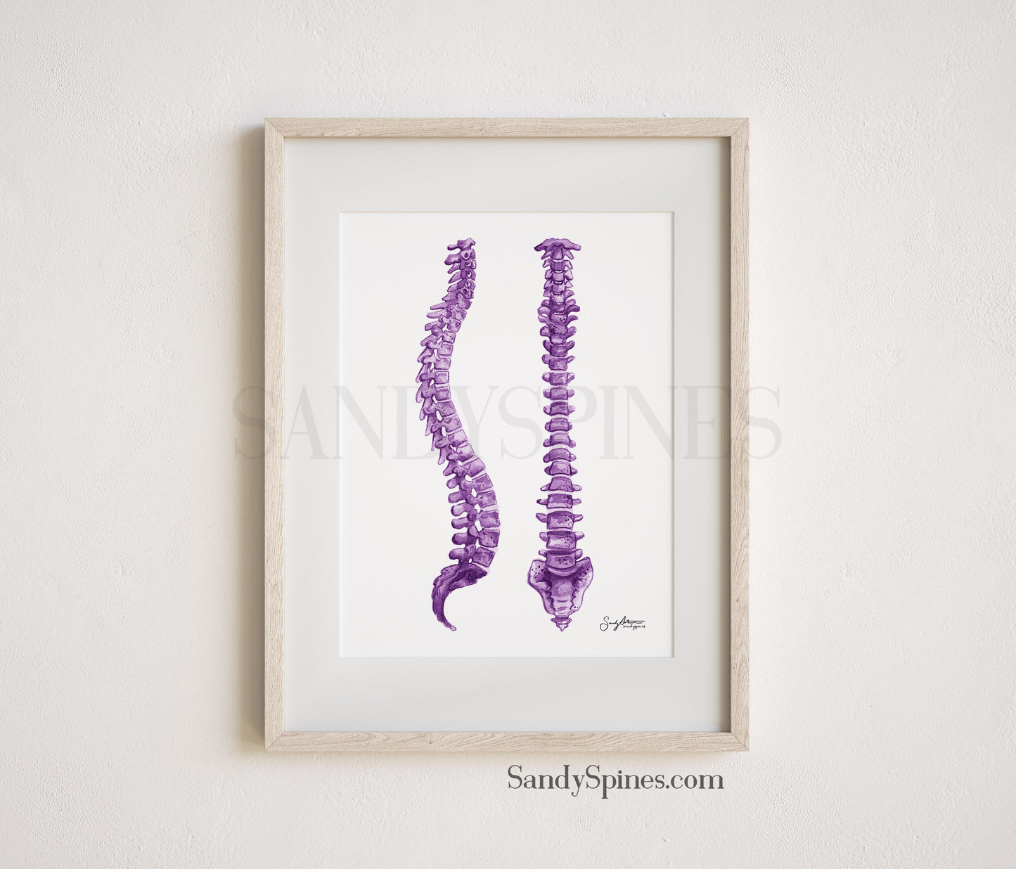 Purple Spines Print